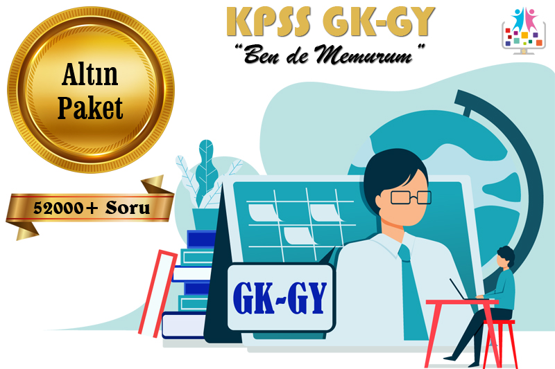 KPSS GK-GY Ben de Memurum | Altın Paket | 52000+ Soru